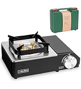 ONLYFIRE Portable Camping Stove with Carry Case, High Power Butane Stove Instant Ignition, Windpr...