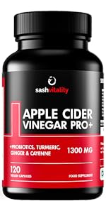 Apple Cider Vinegar Pro + and Probiotics, Turmericm, Cayenne and ginger main image