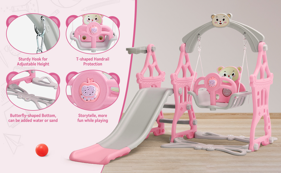 4 in 1 Toddler Slide Set