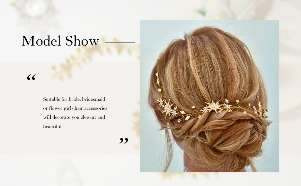 Gold Star Hair Accessories