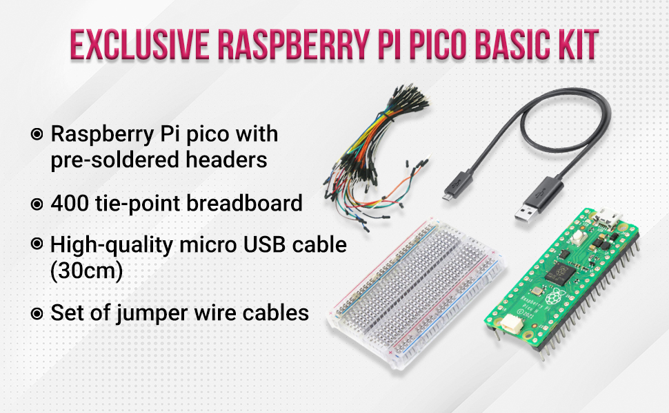 Amazon.com: Raspberry Pi Pico H Microcontroller Board Powered By RP2040 ...