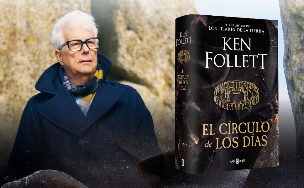 Las portadas de los libros se muestran en secuencia, incluidos los títulos de Ken Follett, que se muestran en diferentes idiomas y ediciones.