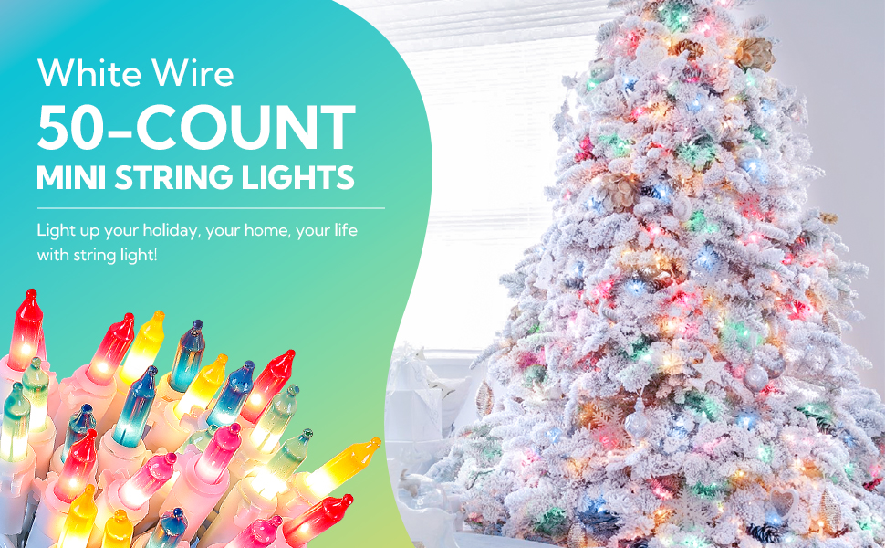 mimigogo Christmas Decorations Mini String Lights,13feet