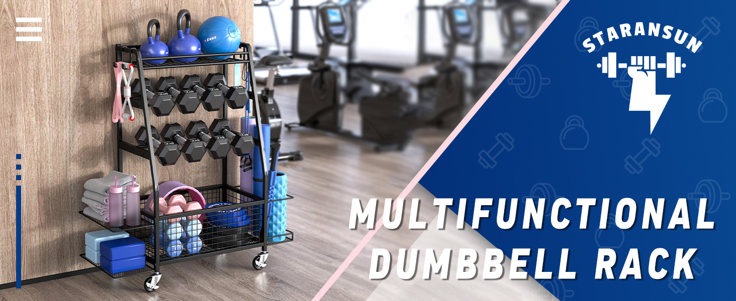 Staransun Weight Rack for Dumbbells Dumbbell Rack for Home Gym Home