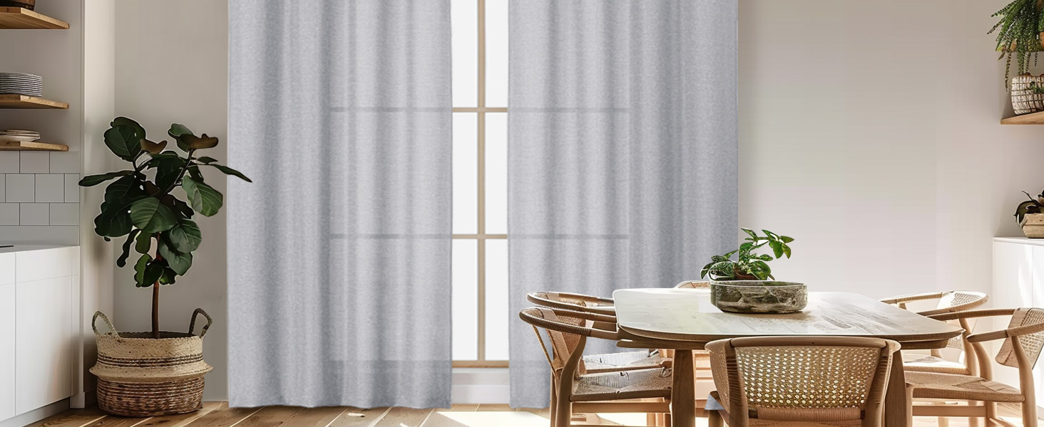 grey curtains 63 inch length