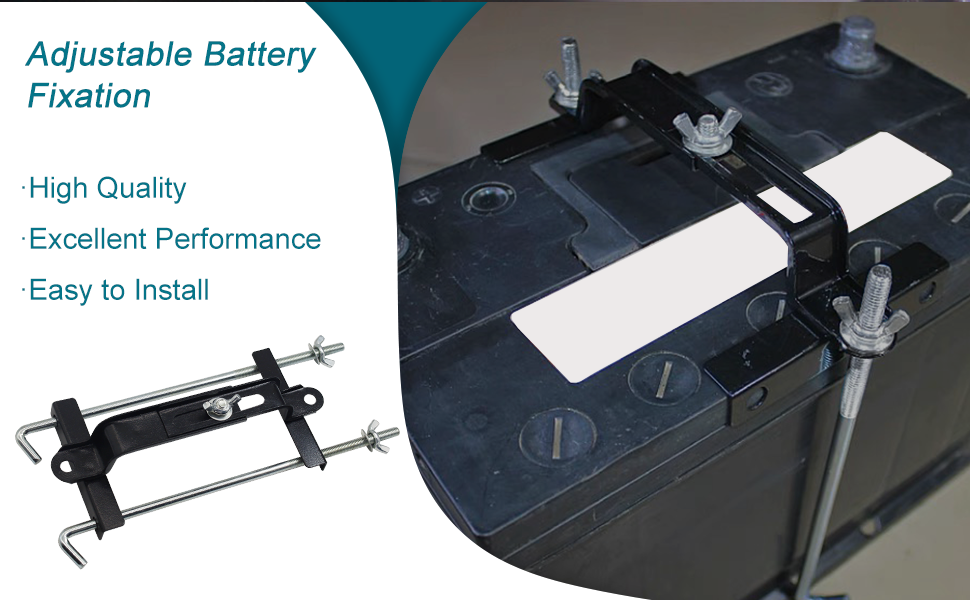 GEPHYNM Battery Hold Down, Practical Battery Tie Down for