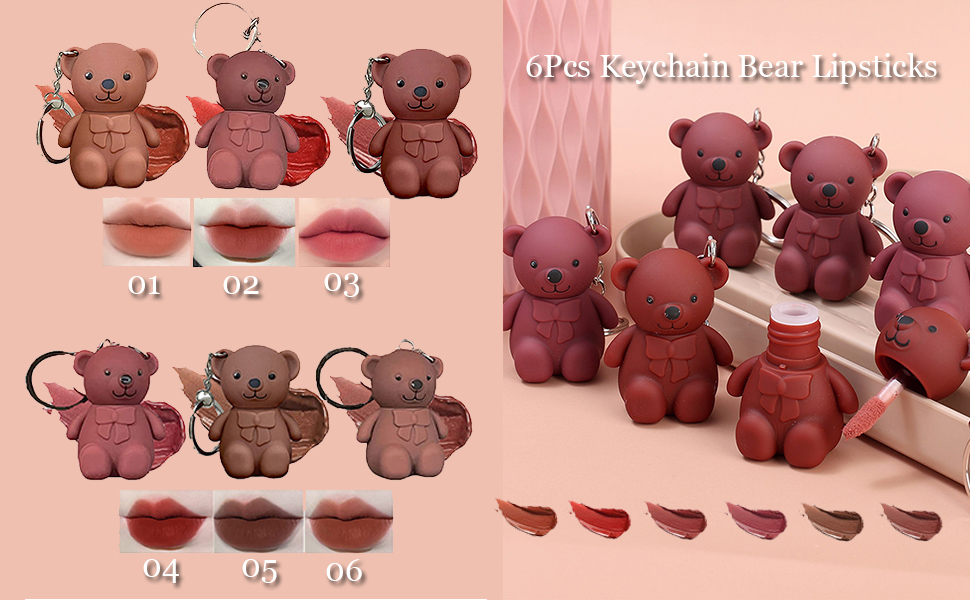 Keychain Bear Lipsticks
