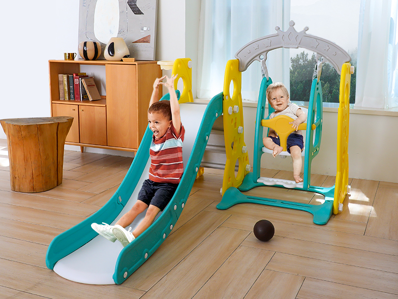 yunn⭐︎kids LIFE Kadyn Kids Slide, Toddler Swing Set, 4 in 1 Toddler