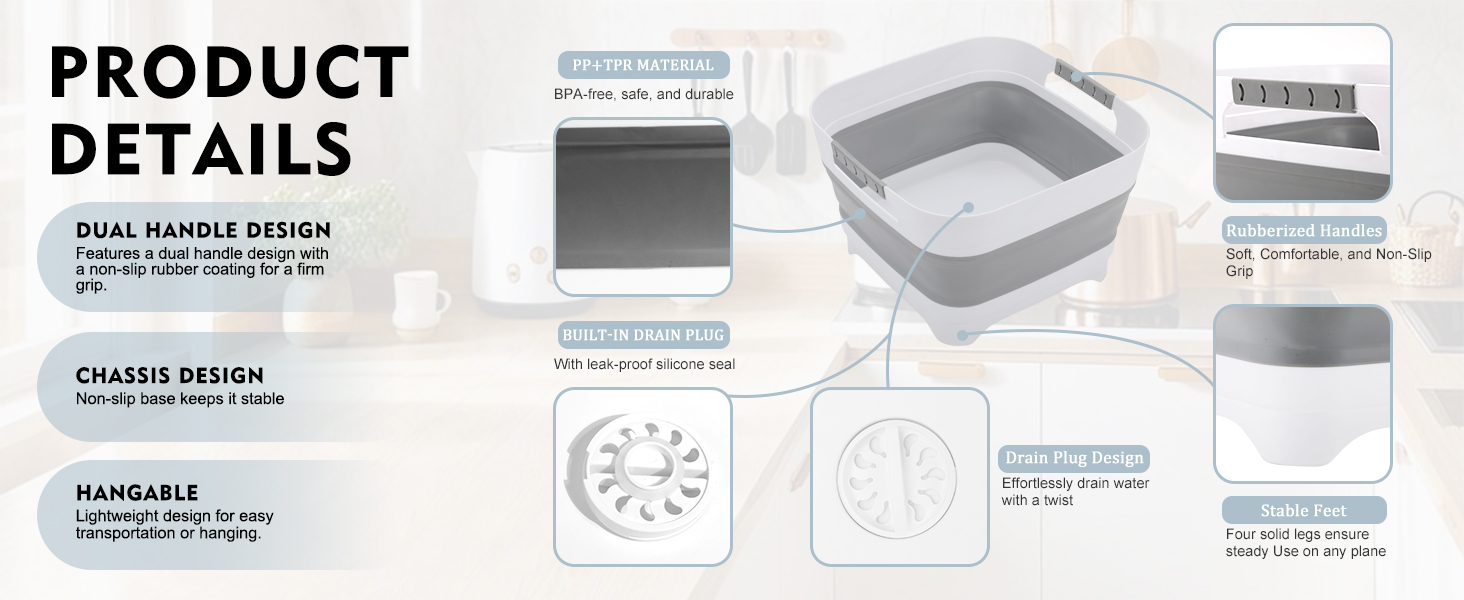 Innovative Foldable Water Basin Design For More Uses