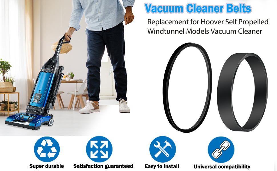 Vacuum Belts Replacement for Hoover Self Propelled Windtunnel Models Vacuum Cleaner