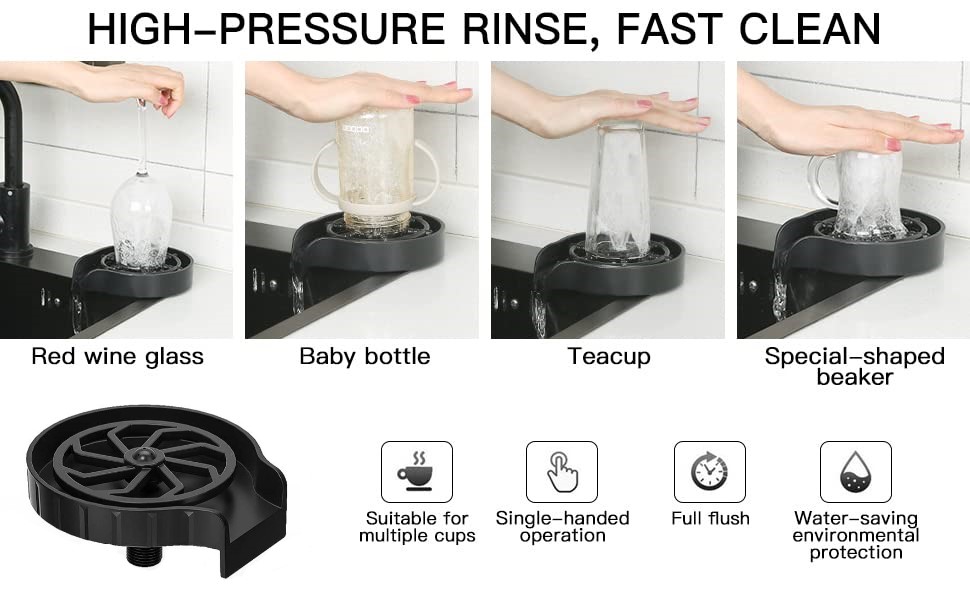 GLASS RINSER FOR KITCHEN SINK