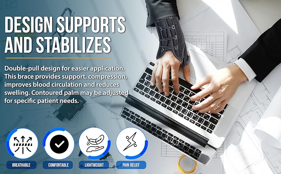 Design supports and stabilizes