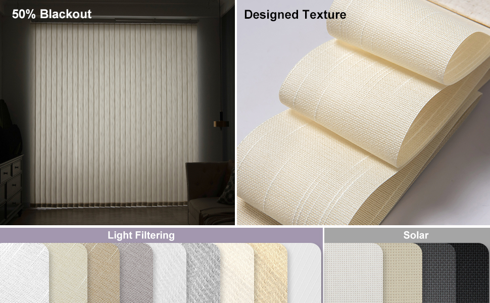 Graywind Customized Vertical Blinds Light Filtering