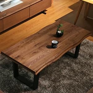 Amazon.co.jp: リビングテーブル 100 ウォールナット 無垢 一枚