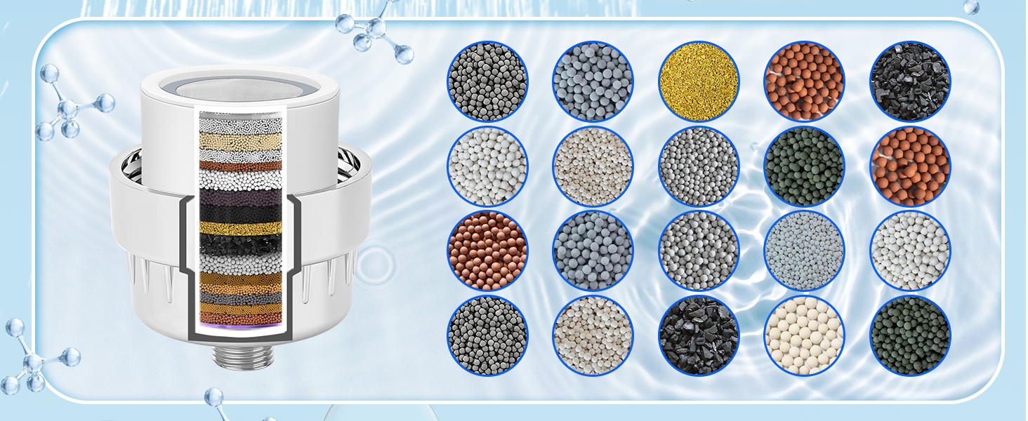 20 Stage Shower Head Filter Shower Head Filter For Hard Water, High