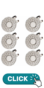 6 Pcs Metal Golf Hat Clips