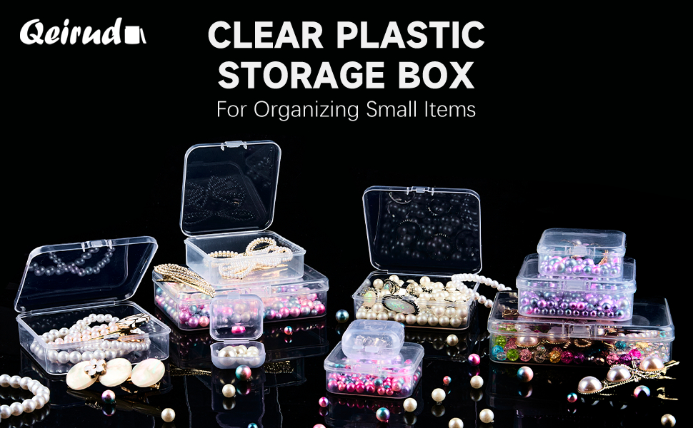 Qeirudu 24 Pack Small Plastic Storage Containers with