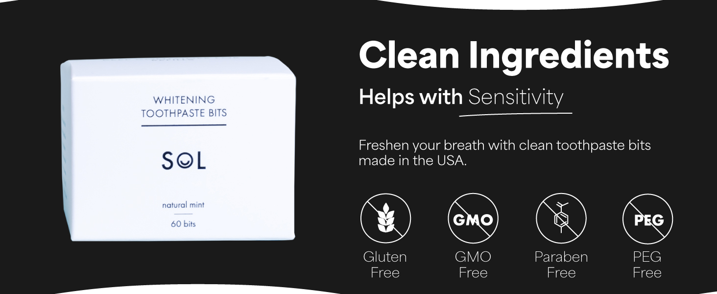 clean ingredients, helps with sensitivity