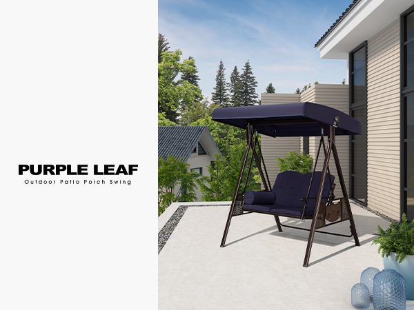 Amazon.com : PURPLE LEAF 2-Seat Deluxe Outdoor Patio Porch