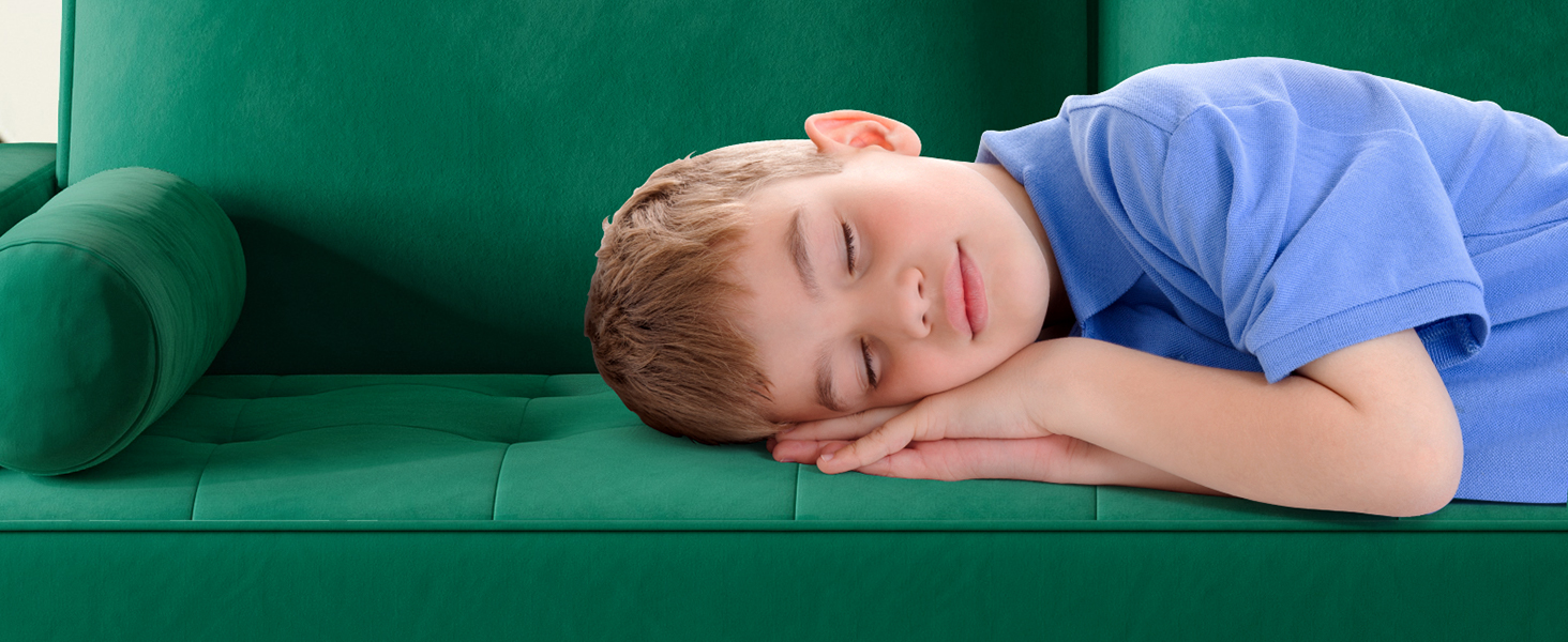 green small sofa small couch