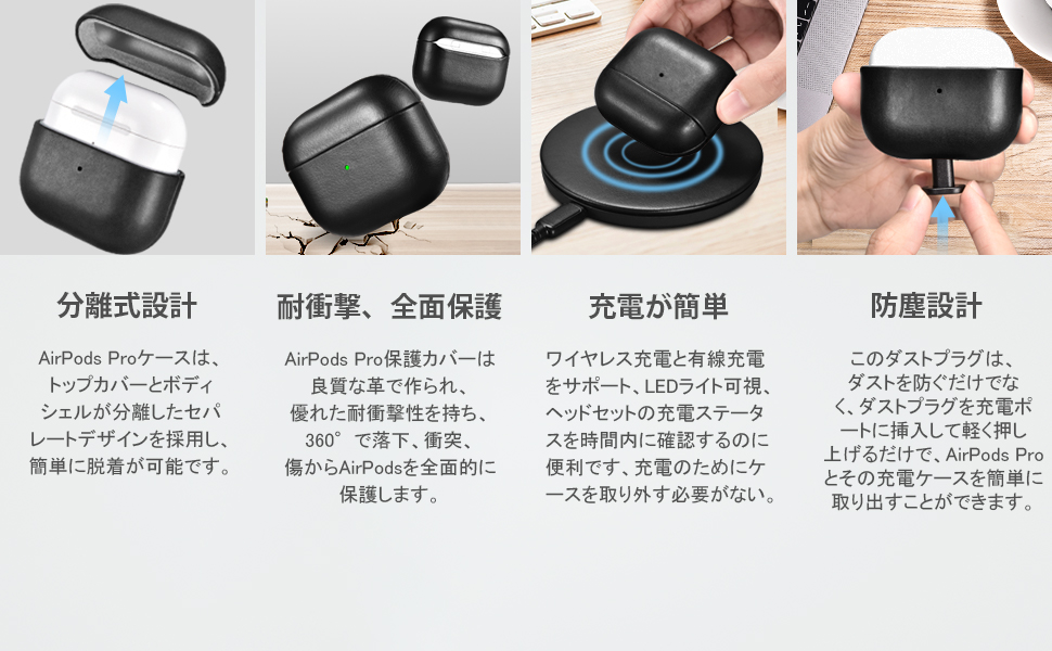 AirPods Pro 本体 充電ケース付き【2019年10月モデル】 Amazon | ケース for AirPods Pro（2019年10月発売専用）EUKUS
