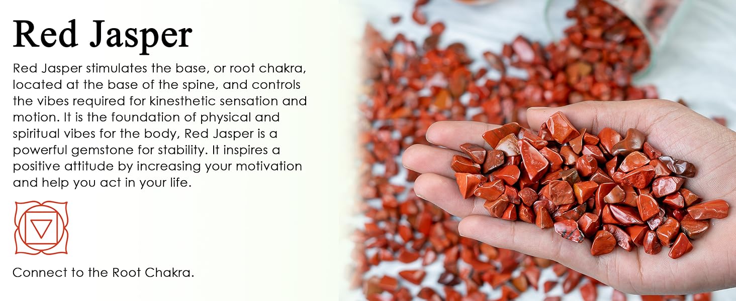 1/2 LB Crushed Red Jasper Chips Bulk Stone 1100+ Carats Natural Quartz Pieces 