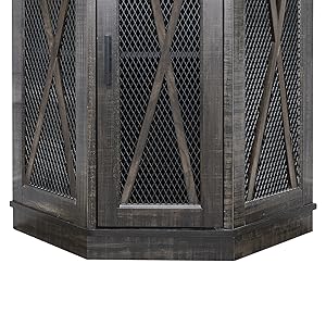 Corner Bar Unit with Built-in Wine Rack and Lower Cabinet 2 home source dc15 corner bar