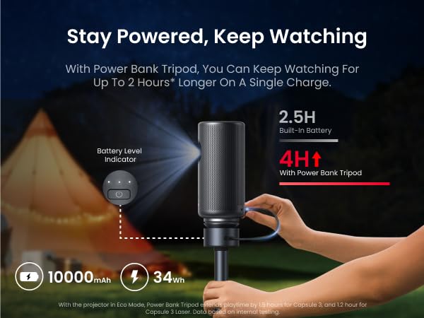 プロジェクター NEBULA Capsule Power Bank Amazon.com: NEBULA Capsule 3 Projector with Capsule Power Bank