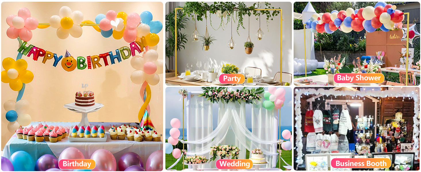 table hanging decor rod, table display stand
