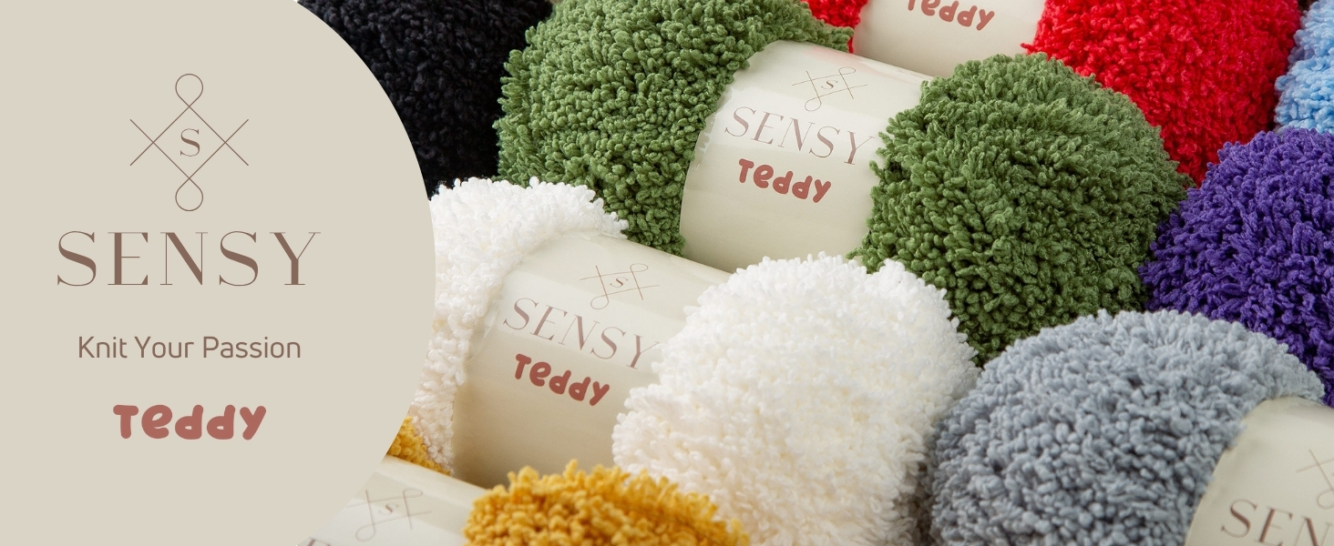 Sensy Teddy Sheepy Sherpa Fleece Yarn - Soft & Cozy for Baby Blankets, 109 Yards, Gauge 5 Bulky (Green) 5dd9ce5b 2583 455b 8e56 9fb72d8c65d7. CR0,0,1464,600 PT0 SX1464 V1