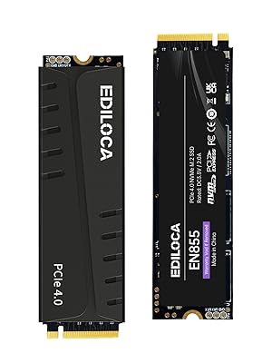 内蔵型SSD EDILOCA EN855 SSD 2TB PCIe 4.0 NVMe M.2 Ediloca EN855 M.2 SSD PCle 4.0x4