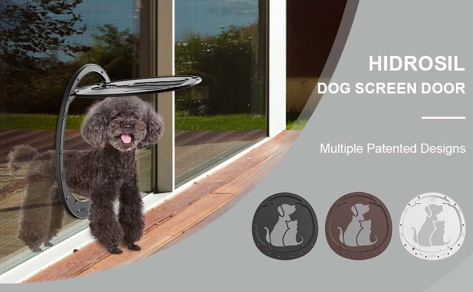 HIDROSIL Dog Door for Screen Door, Patent Desigh Pet Screen