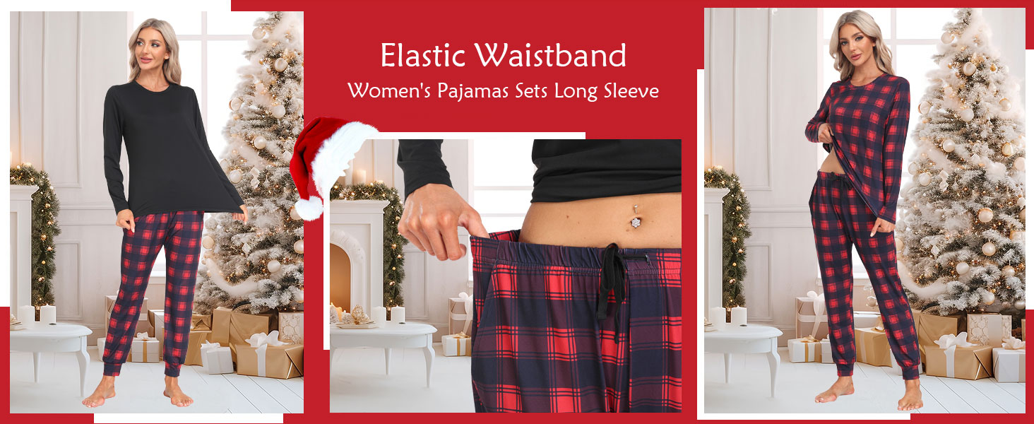 Pajamas for Women Long Sleeve Pj Set