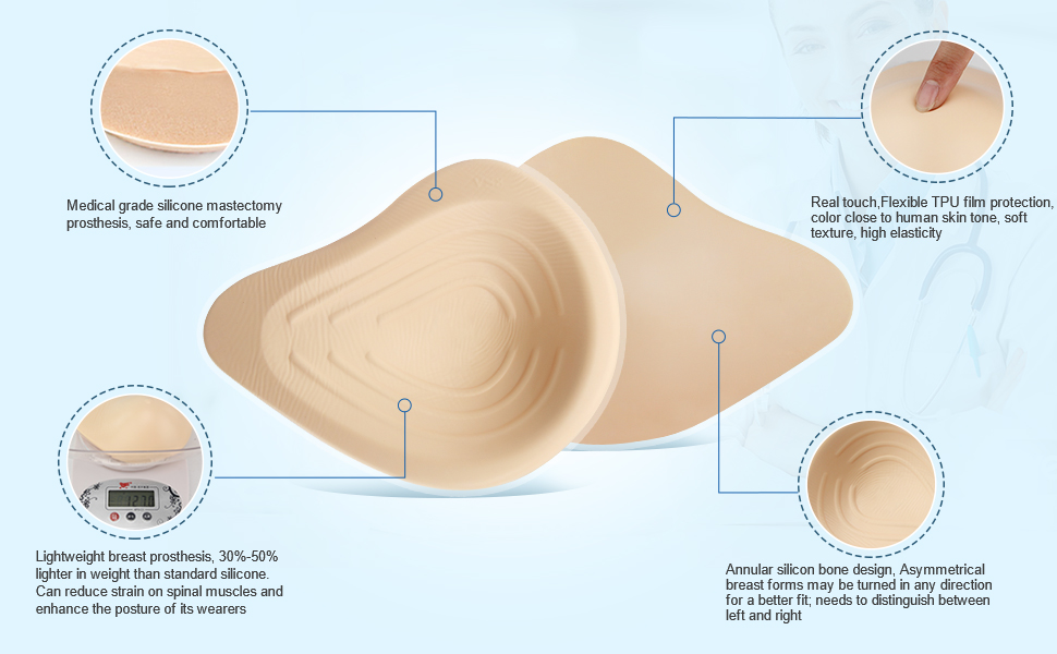 lightweight mastectomy prosthesis