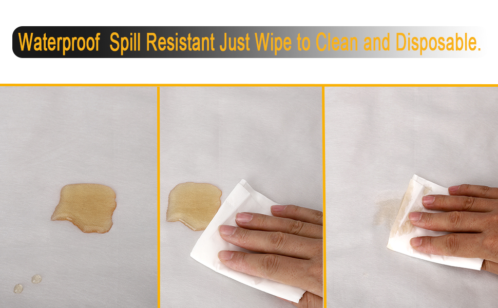 Disposable Baby Splat Mat for Under High Chair, 20 Packs Large Waterproof Spill