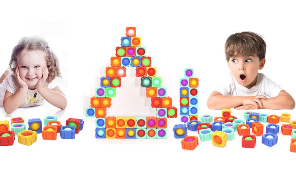 This push pop bubble fidget block fits for toddlers, girls, boys, teens, adults, older, etc.