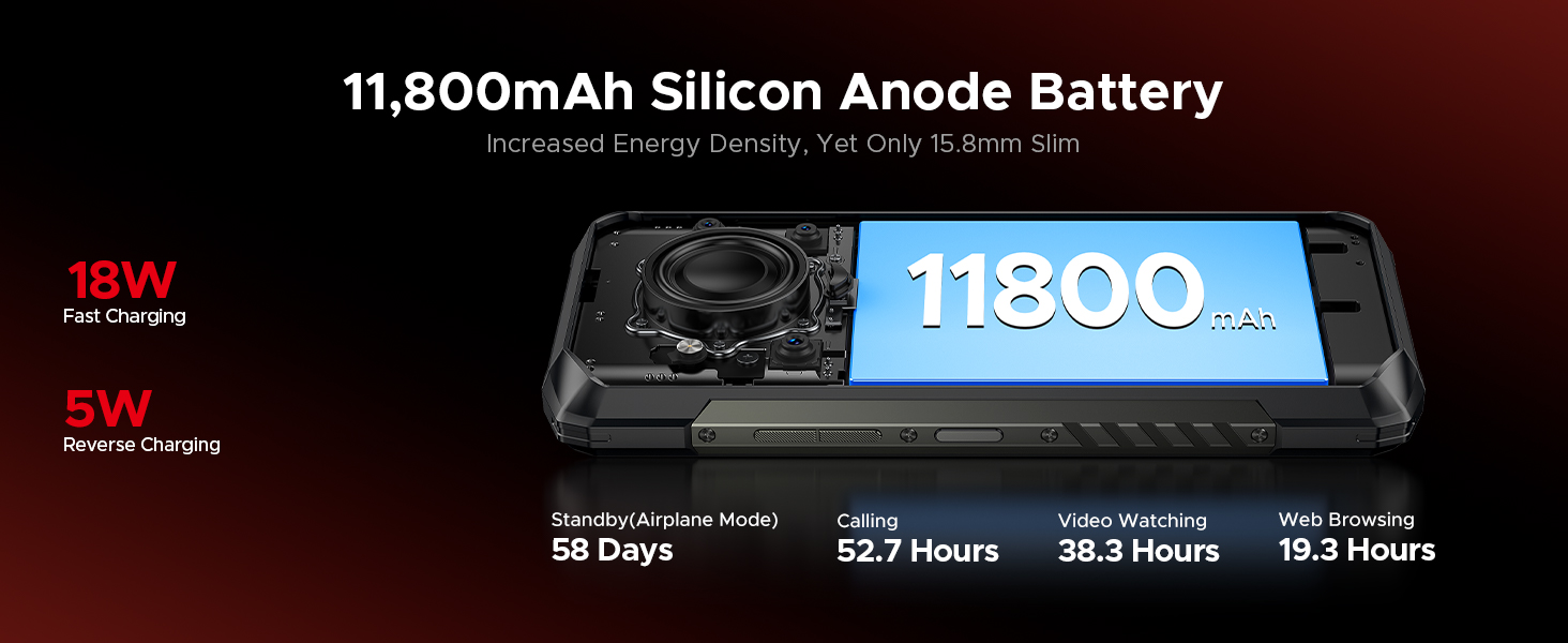 11800mAh Big Battery