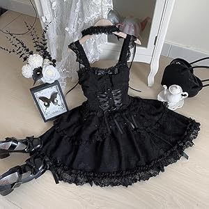 ゴスロリ　ロリータドレス　ゴシック風　 姫袖 お姫様 　森ガール 地雷系　JSK ゴスロリ ロリータドレス ゴシック風 姫袖 お姫様 森ガール 地雷