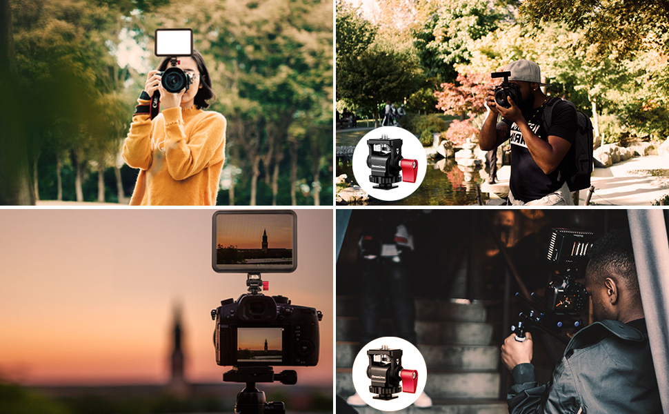 Field Monitor Mount Camera Monitor Holder Swivel and Tilt Adjustable Monitor Holder Mount with