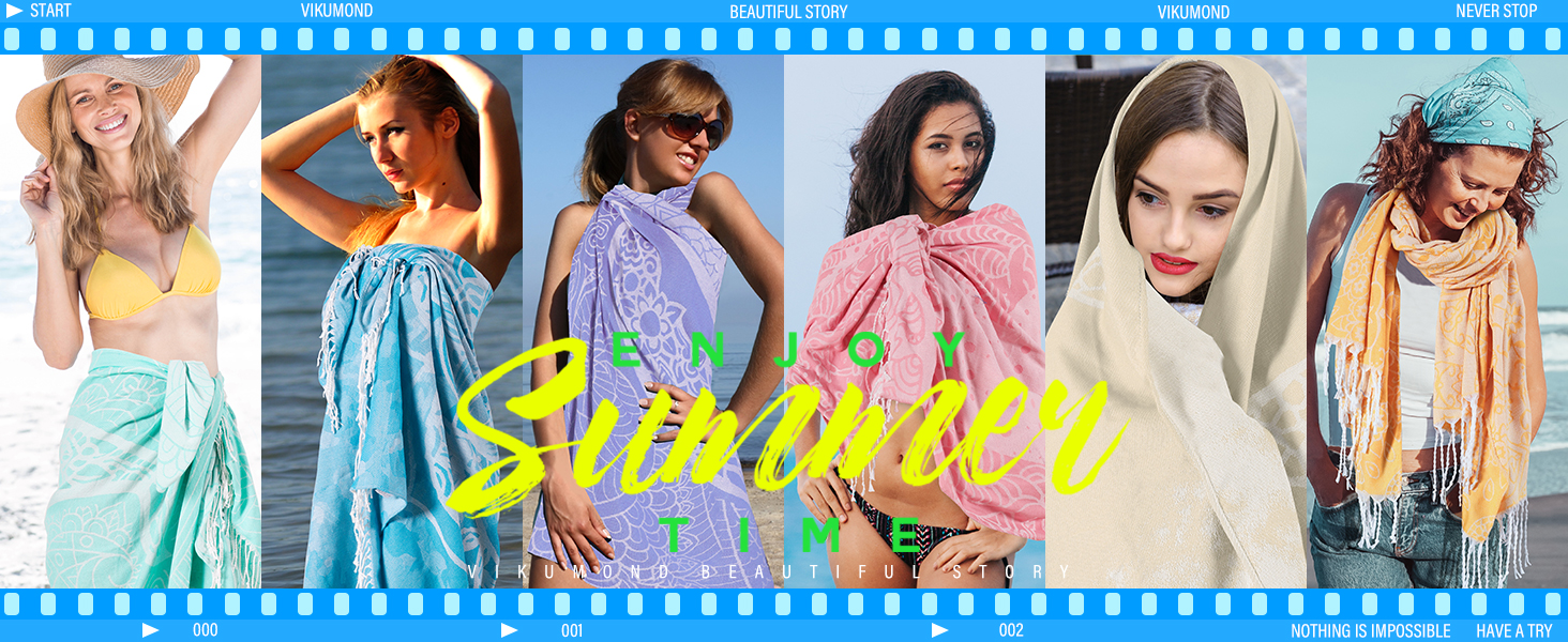 Thin Turkish Beach Towel Lightweight Soft Cotton Extra Large