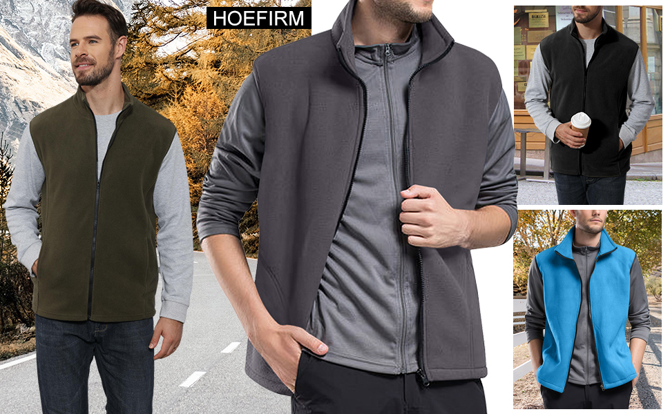 Männer Fleece Gilets