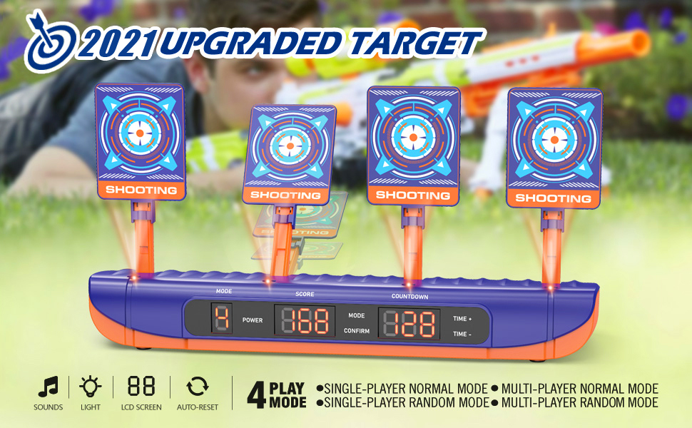 Electronic Shooting Targets for Nerf Guns, Digital Scoring
