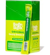 Bean Stalk Savory Snack Sticks Original Flavor| Plant Based Meatless Vegan Jerky Snacks | High-Pr...