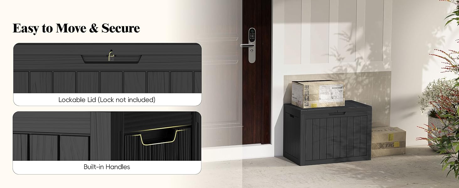 deck box outdoor waterproof