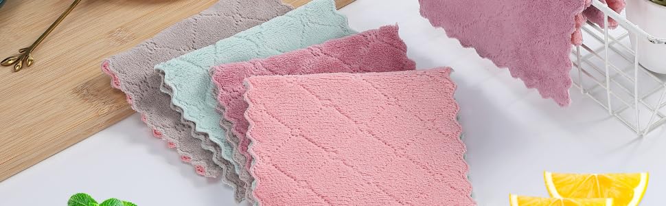 Premium Quality kitchen Cleaning Cloth - Soft Microfiber Wipes