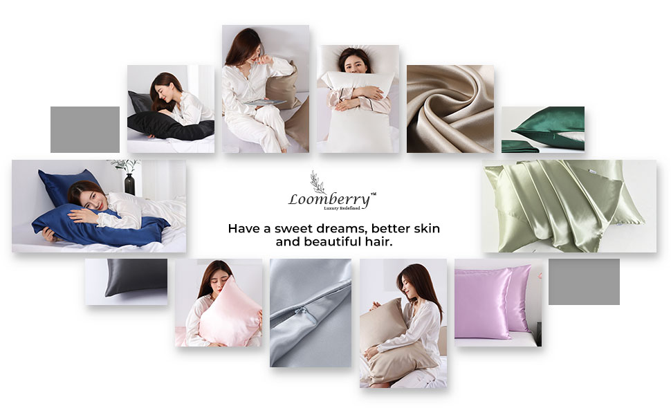 Loomberry silk pillow cases