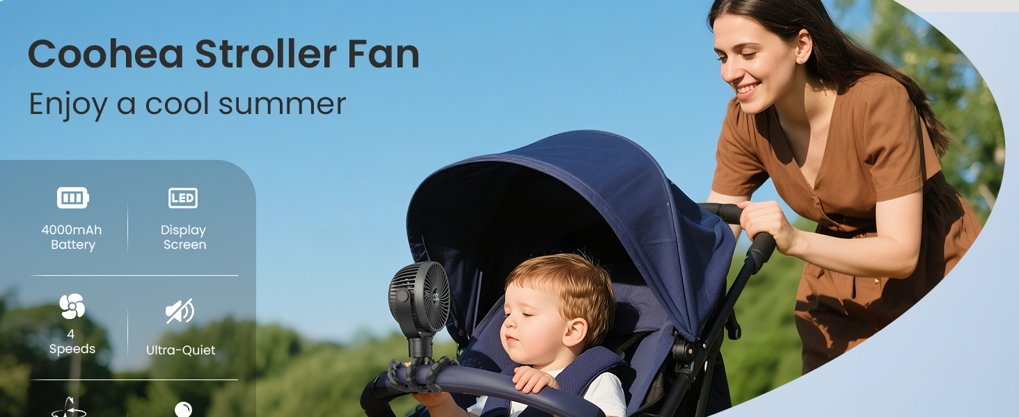 Coohea Stroller Fan
