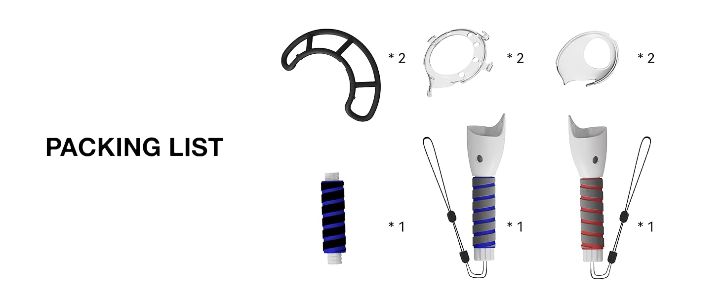 Handle Attachments for Quest 3 Controller Grips