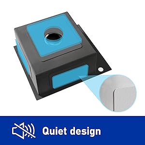 CECIPA Evier Cuisine 1 Bac 40 X 45 X 22 CM - Évier En Acier Inox 3mm Épais Pour Meuble De 40 Cm MIN - Pose À FLEUR De Plan Ou à ENCASTRER, Avec Siphon, Trop-Plein, Distributeur De Savon Non Inclus 13 evier inox 1 bac