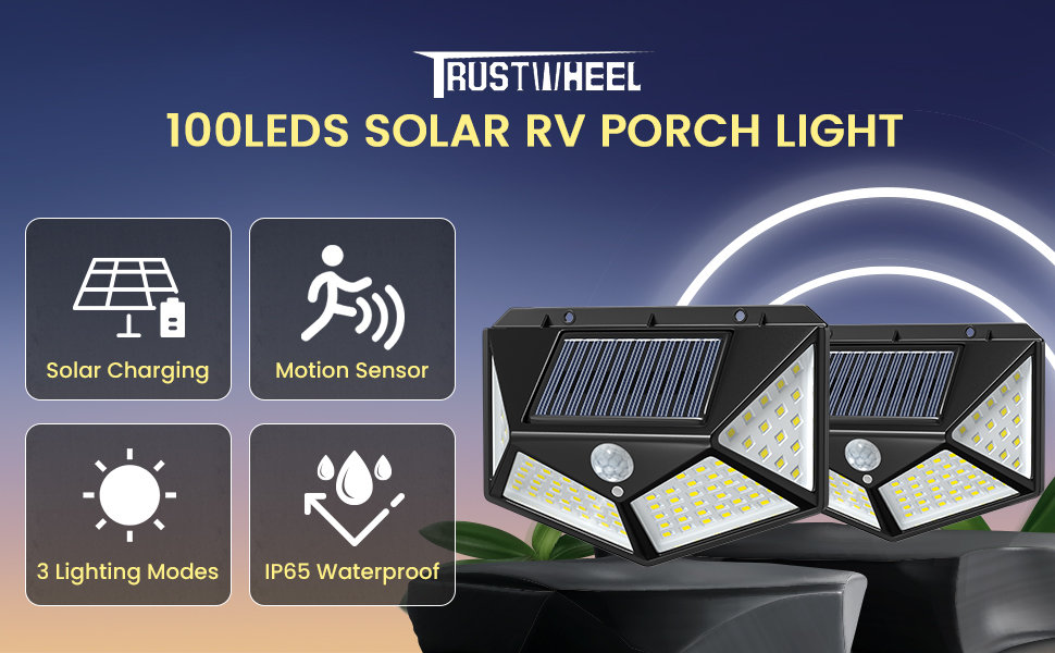 solar rv porch light